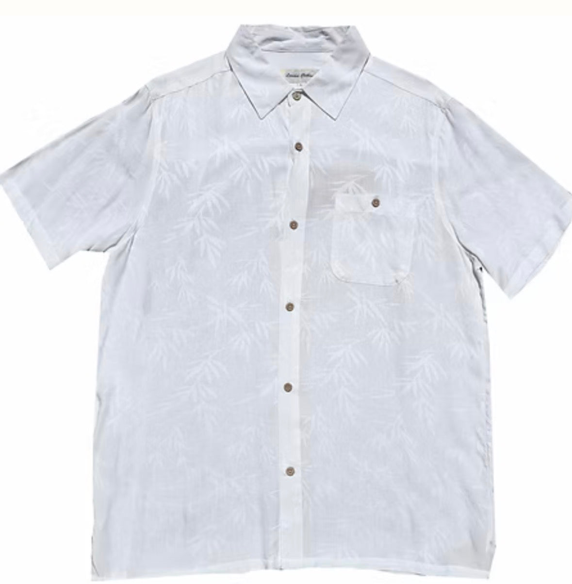 Molokai / Lanikai Vintage 100% Rayon Shirt- Pearly Rayon with Palms