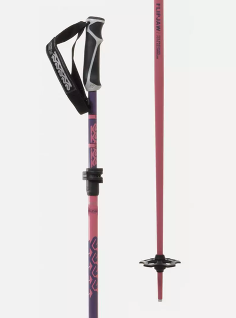 K2 Flipjaw Freeride Ski Poles Purple 2025