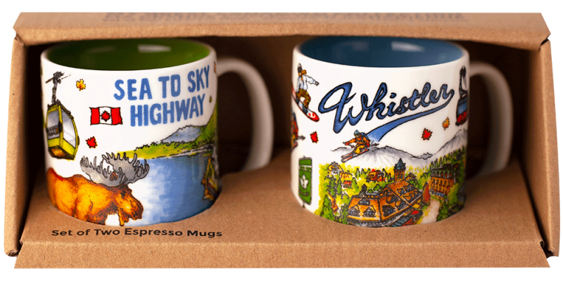 Whistler Mini Espresso Mug Set