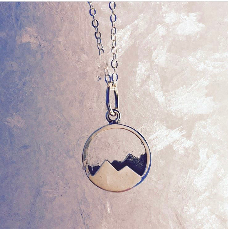 Mountain pendant 925 silver