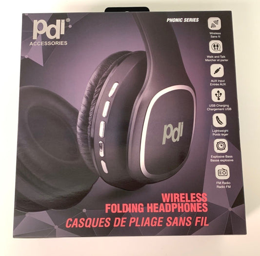Wireless folding headphones