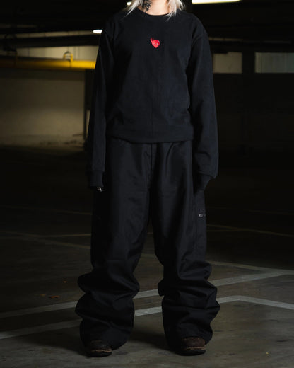 Steeve Season 3 Pants - Black w/ Red