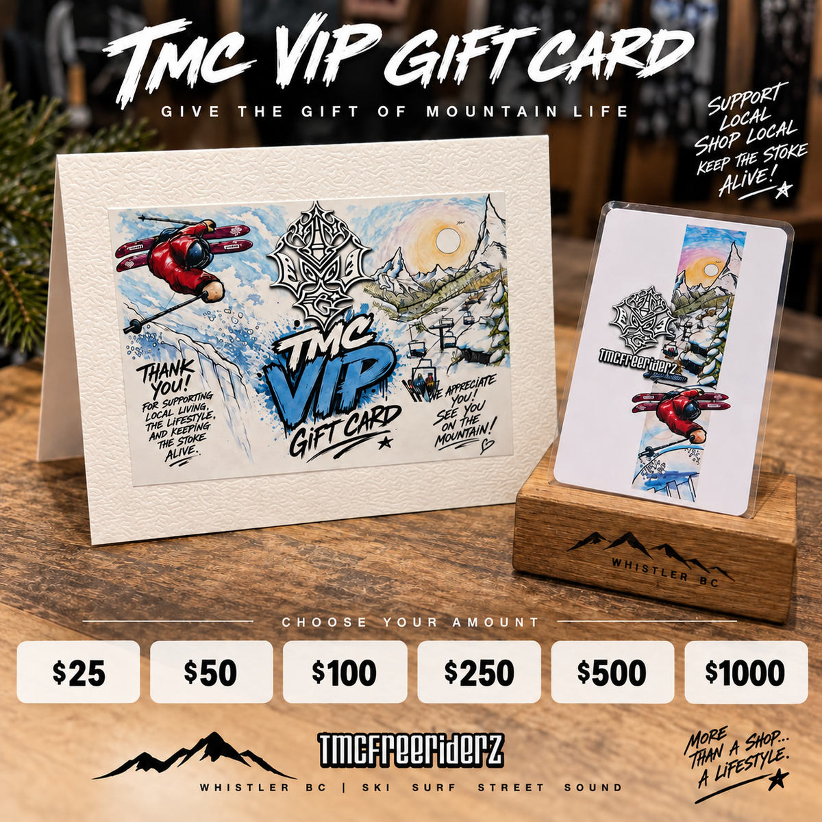 TMC Physical Gift Card ( Sent via Canada Post)