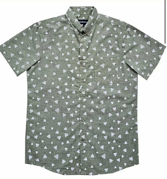Molokai / Lanikai Vintage 100% Cotton Shirt- Geo Triangles