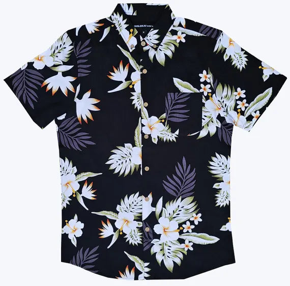 Molokai Button Up - Birds of Paradise