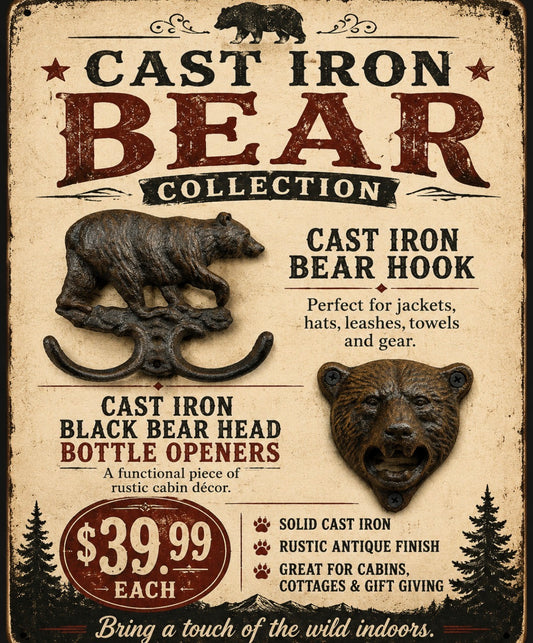 Cast Iron Decor & Gifts -Wild Hooks