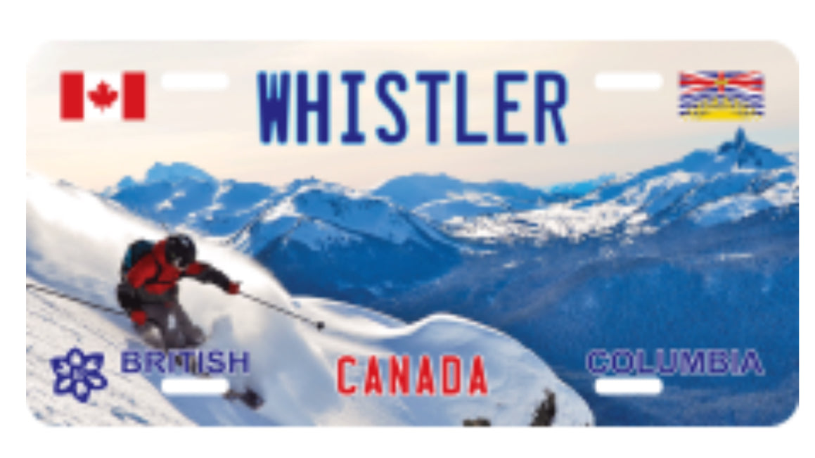 Whistler License Plates (12x6)